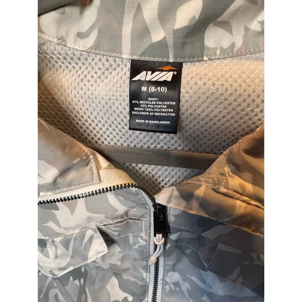 Avia Women’s Camouflage Zip-Up Vest Size M 8-10 Outdoor Sleeveless Pockets